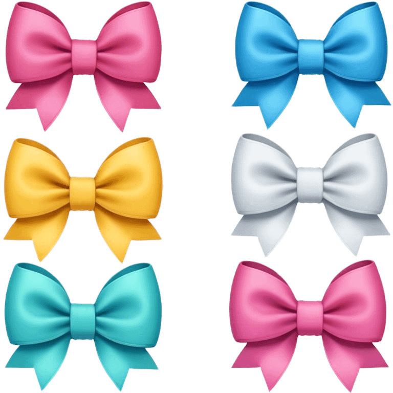 Cute bows emoji emoji