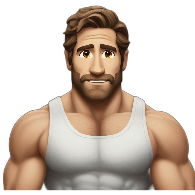 Jake Gyllenhaal Bodybuilder giant emoji