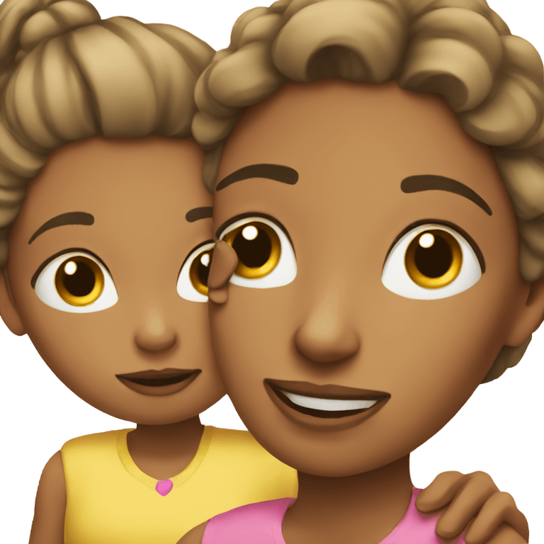 Mom and daughter emoji