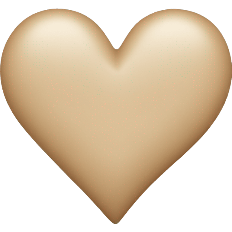 Beige heart  emoji