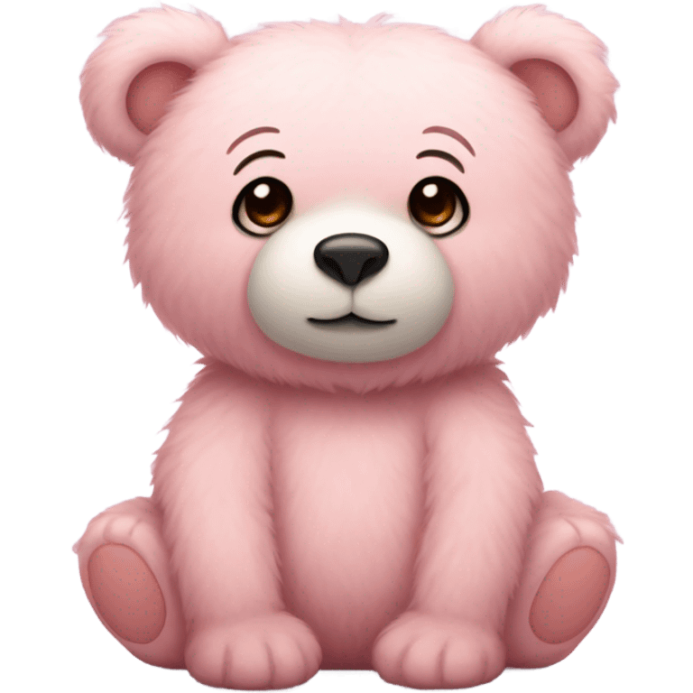 light pink bear  emoji