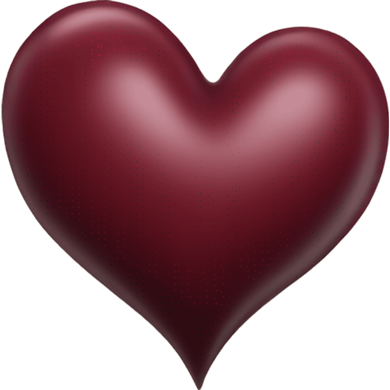 Wine red heart emoji