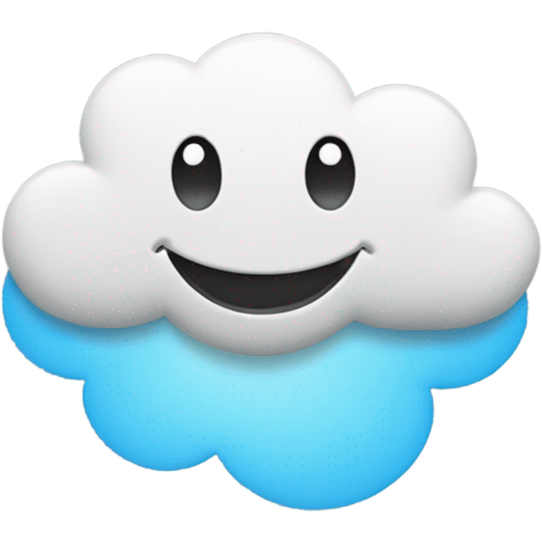 Cloud with smile face  emoji