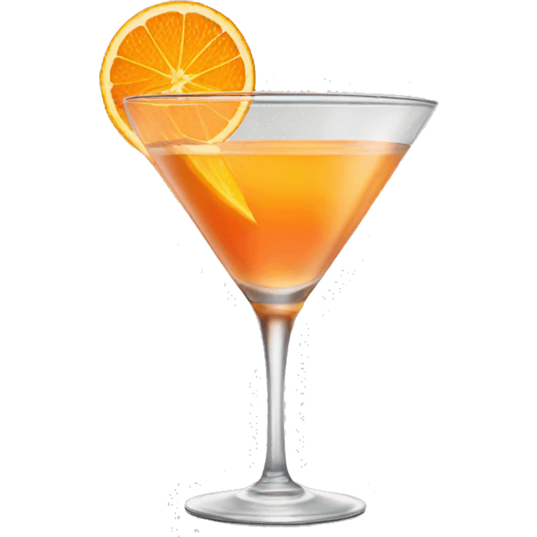 cocktail with orange slice emoji