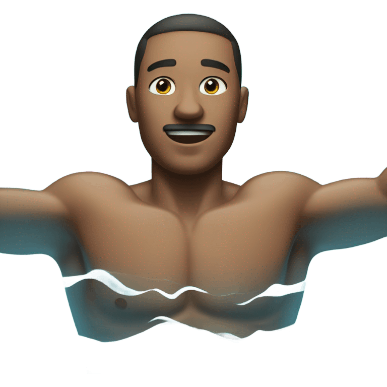 man swimming emoji