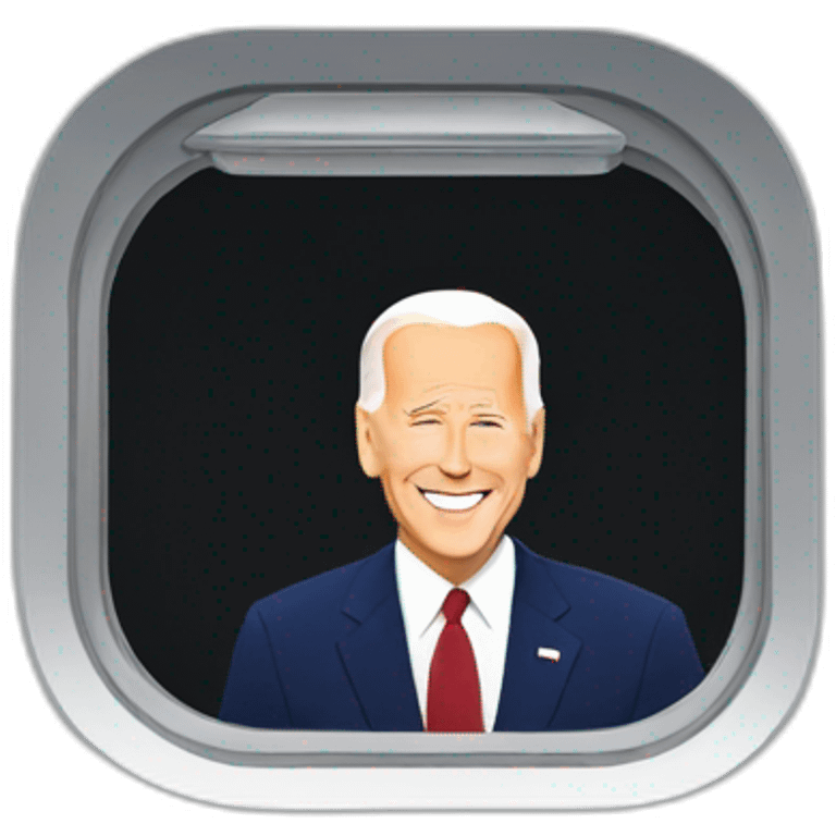 Joe Biden on an plane emoji