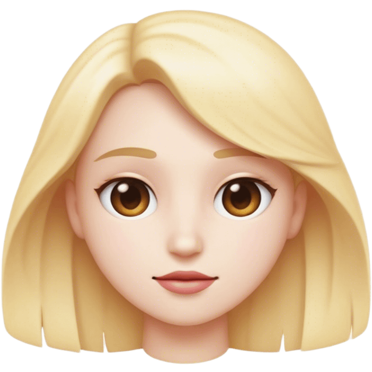 Cinematic Realistic Am√©lie Pop Culture Emoji, featuring a whimsical, charming portrayal inspired by the iconic French film rendered with delicate textures and nostalgic, soft lighting. emoji