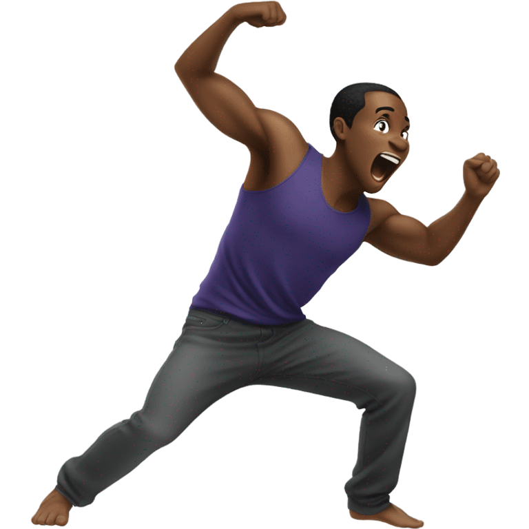 black person dancing emoji