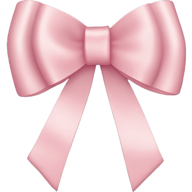 light pink ribbon bow emoji