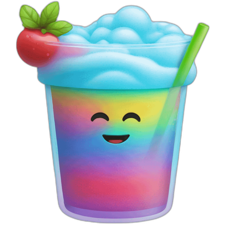 Rainbow Slushy emoji