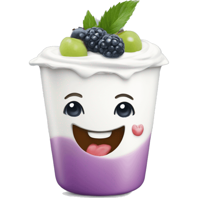 yoghurt met fruit  emoji