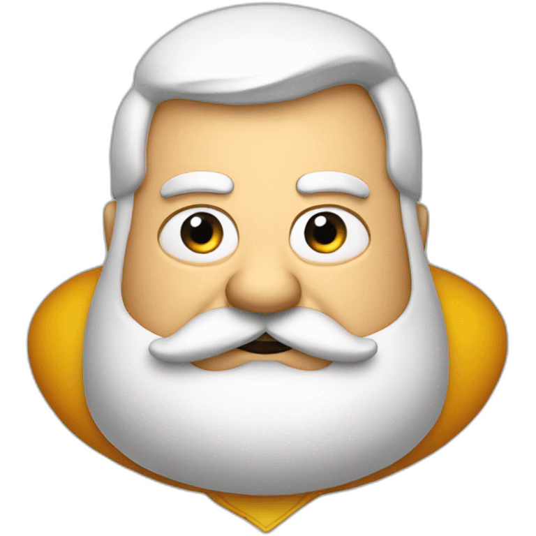 Beer baron fat with short mustache  emoji