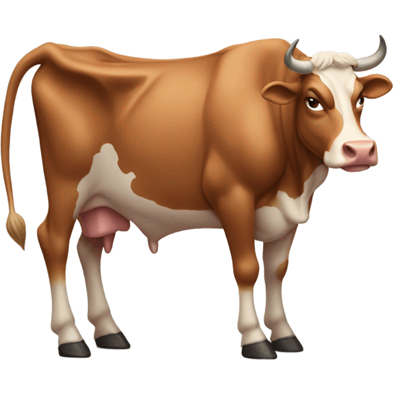 Cow with lots of muscle  emoji