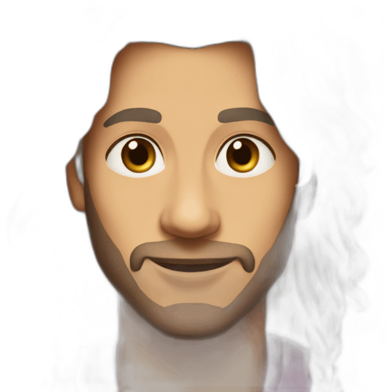 Mohammed Avdol with drag log hair  emoji