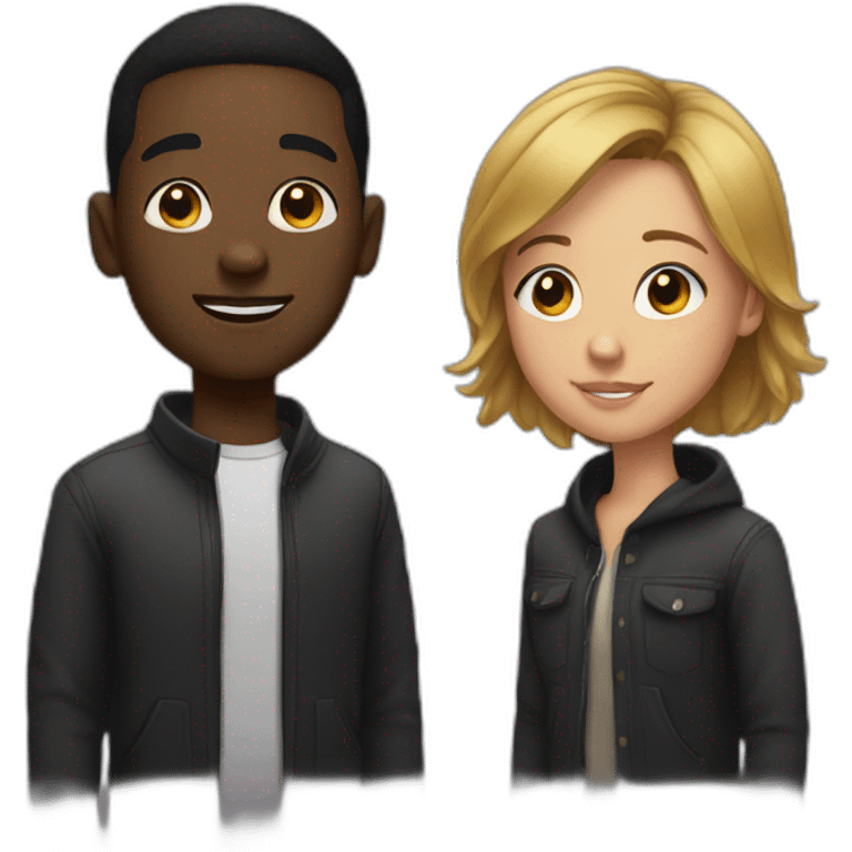 riley reed and black guy emoji