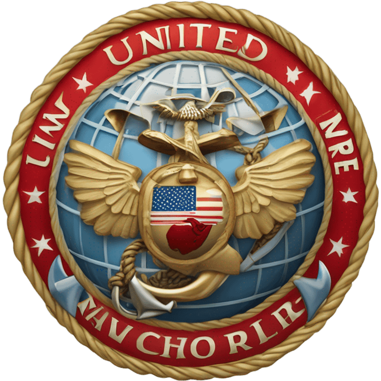 United States Marine Corps Eagle Globe and Anchor emoji