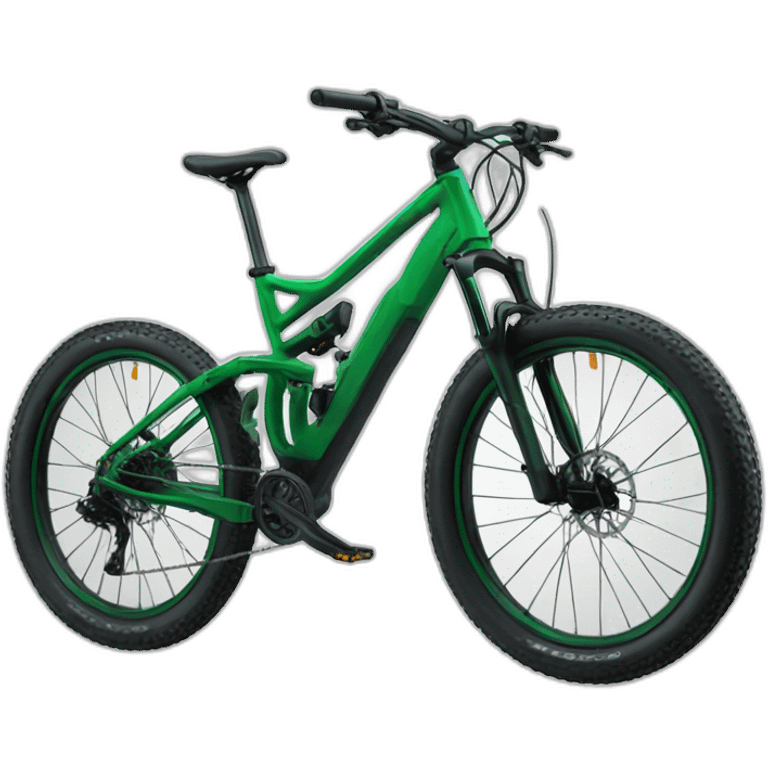 green mountain bike emoji