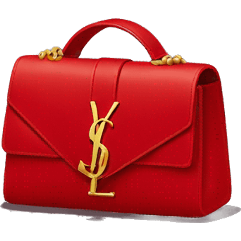 Little red ysl bag emoji