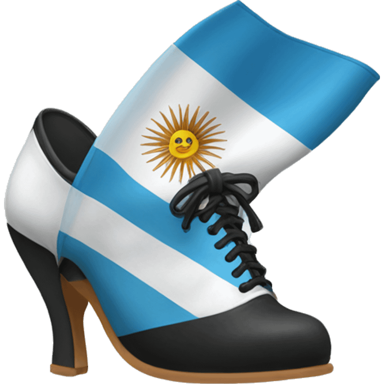 shoes witch argentina flag  emoji