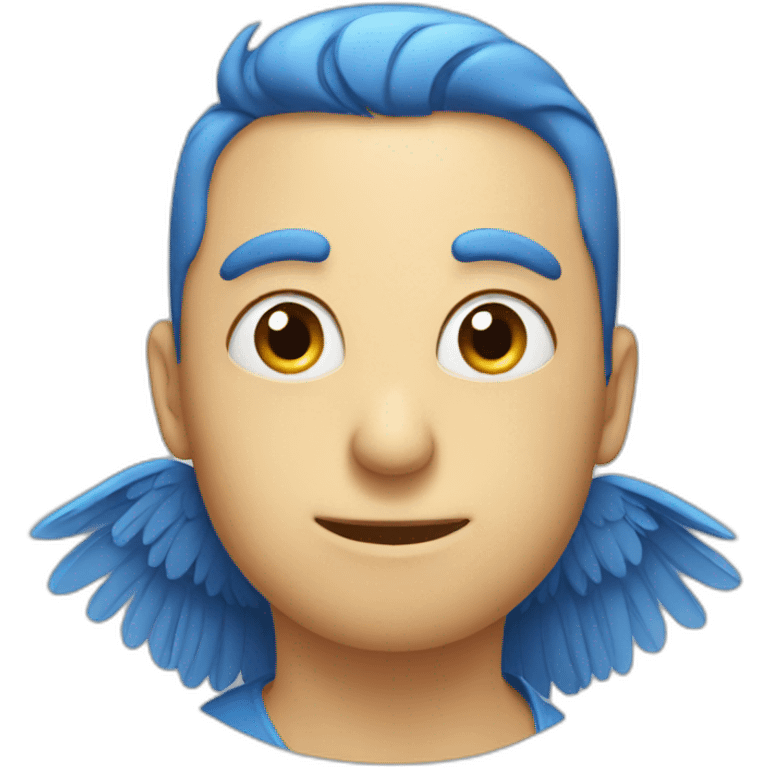 blue bird emoji