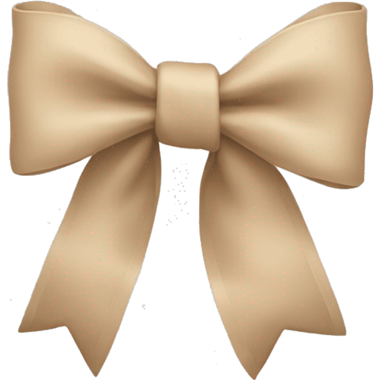 Beige bow emoji