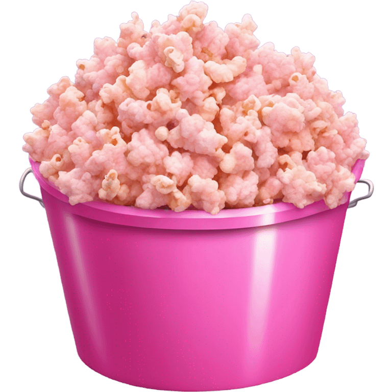 make a pink popcorn buck emoji