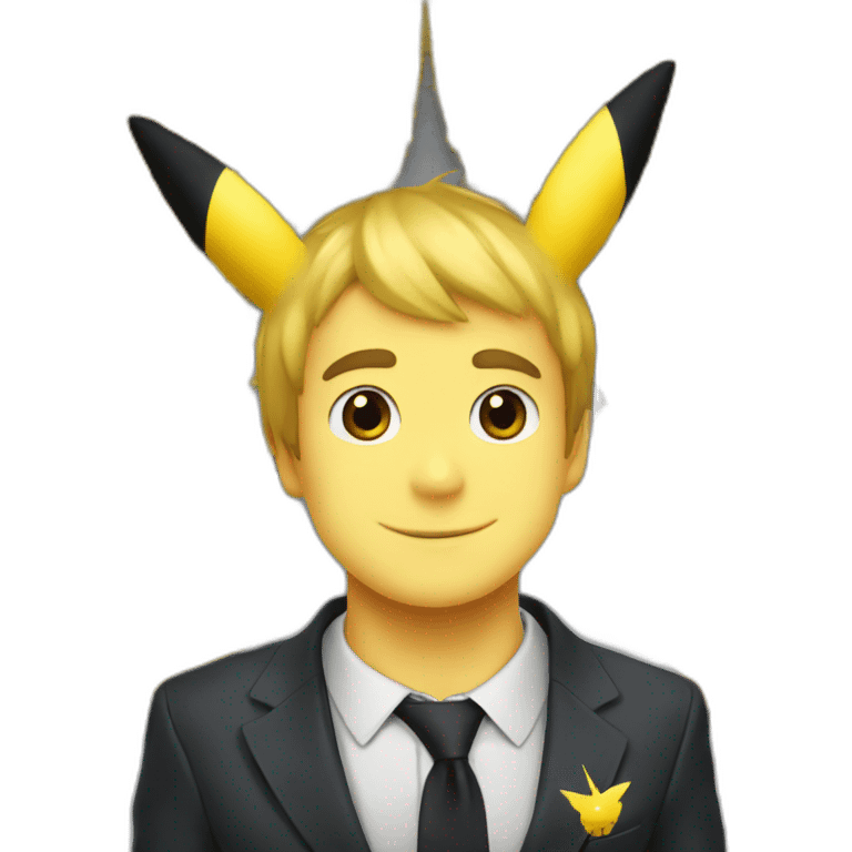 Pikachu faire alliance avec macron emoji