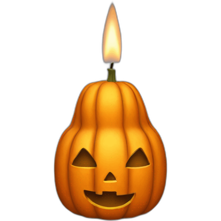 pumpkin candle emoji