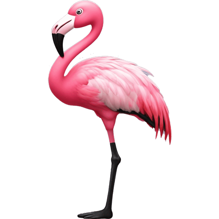 Flamingo wearing tap shoes  emoji