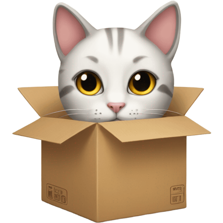 Cat in a box emoji