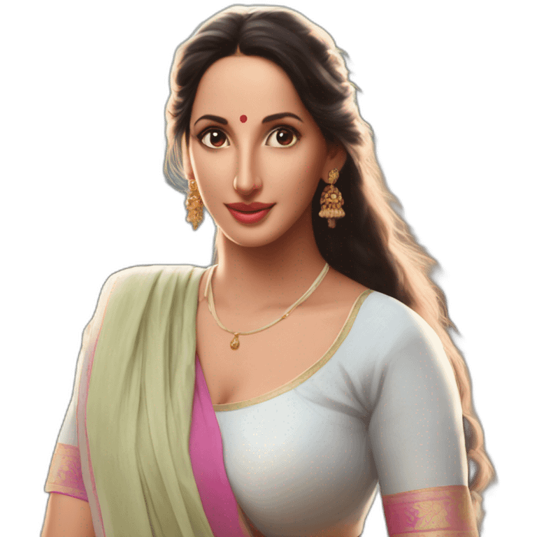 nora fatehi in village emoji