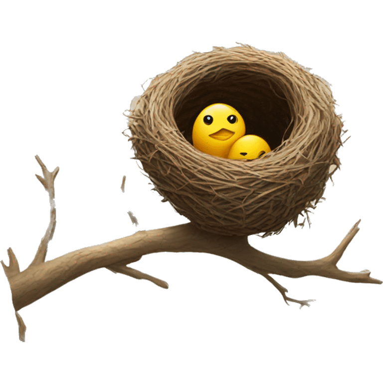 nest on bough emoji