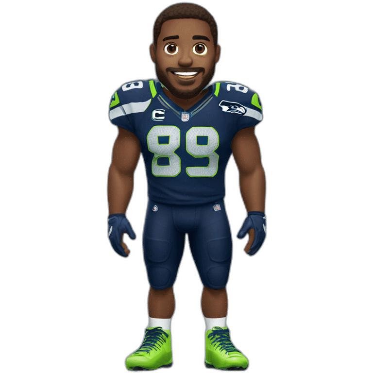 Jugador de nfl Seahawks emoji