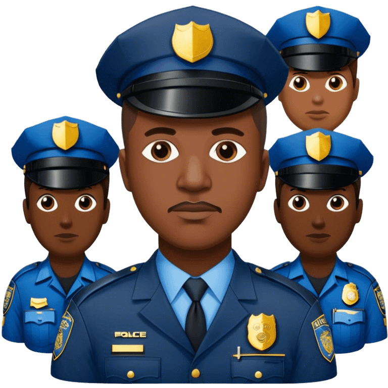 george floyd with police  emoji