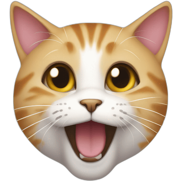 cat saying haha emoji