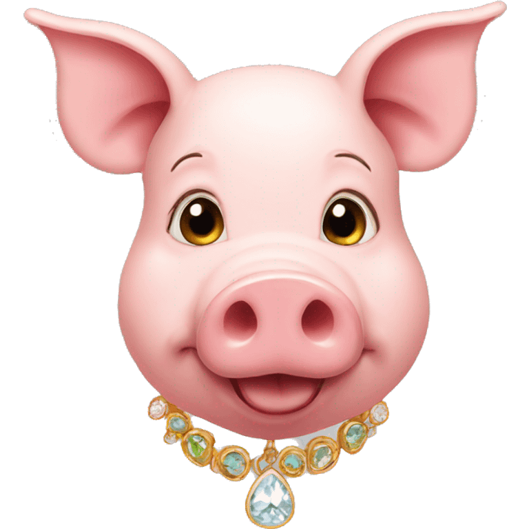 pig with earring emoji