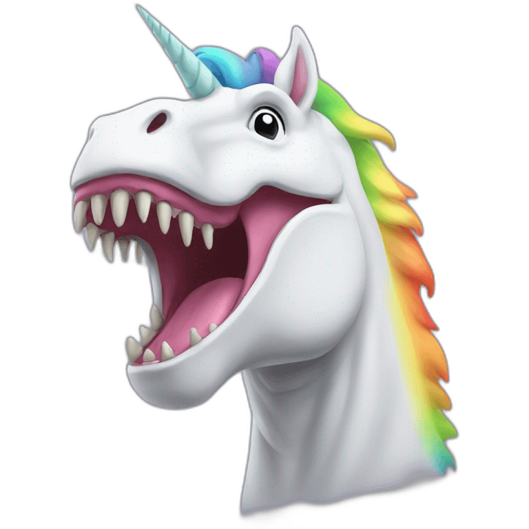 unicorn-tyrannosaurus-rainbow emoji