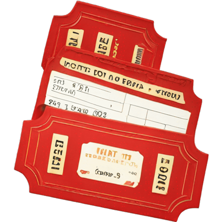 red cinema ticket 3d emoji