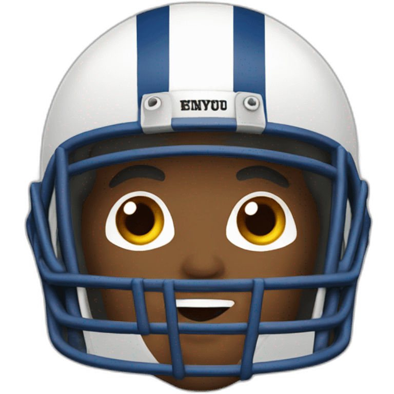 guy with playing football emoji