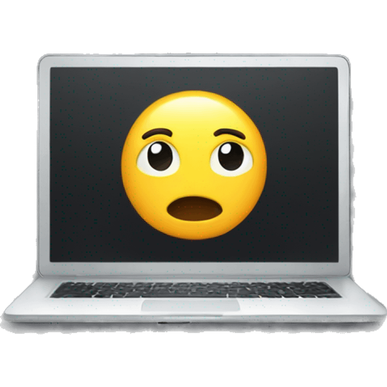 classic emoji coding on a laptop emoji