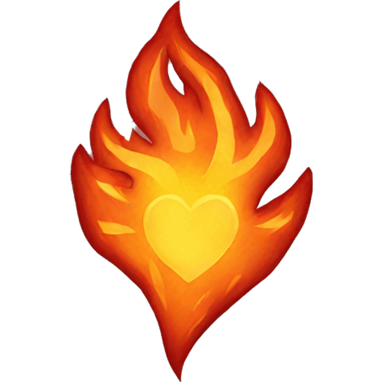 Fire heart emoji