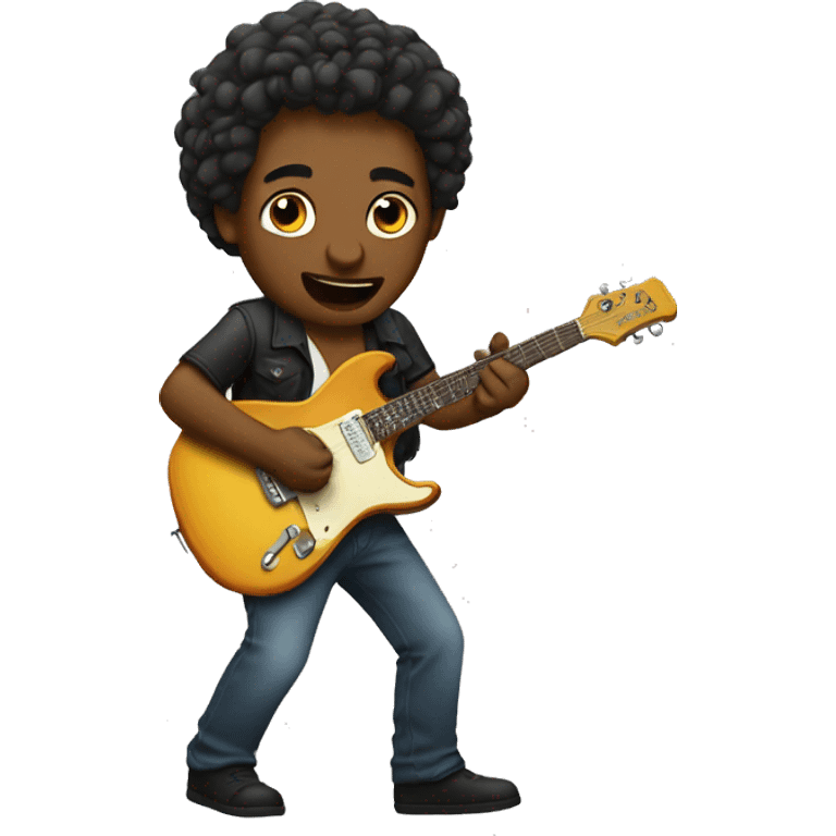 The guitar player emoji