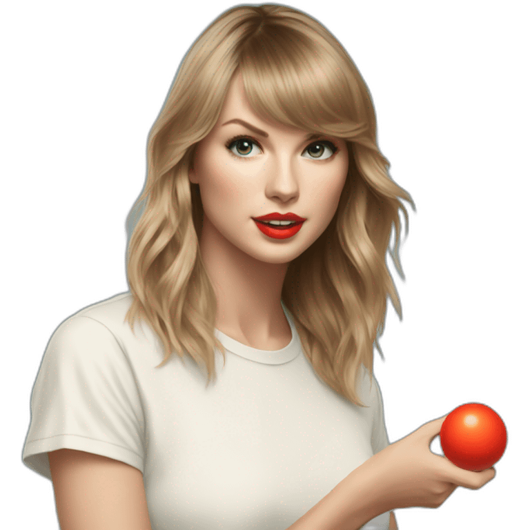 Taylorswift-playing-ping-pong emoji