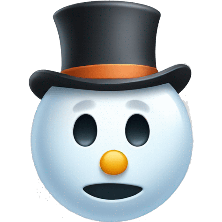 Snowman sweating emoji