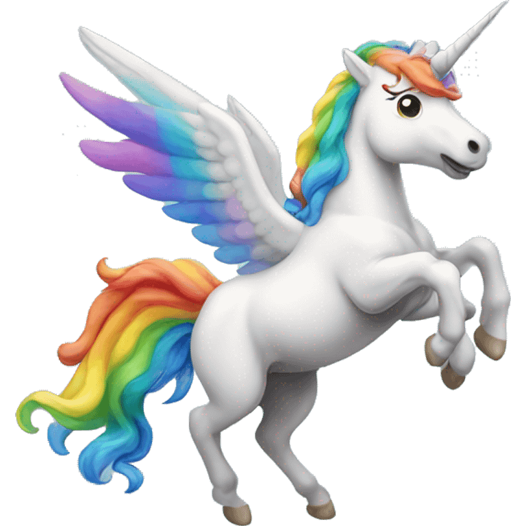 rainbow flying unicorn emoji