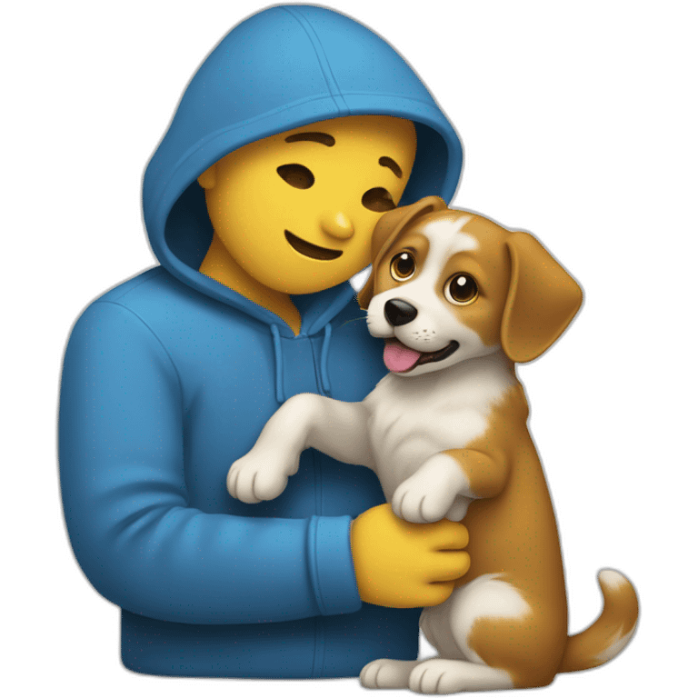 Un chat et un Chien qui s’embrasse emoji