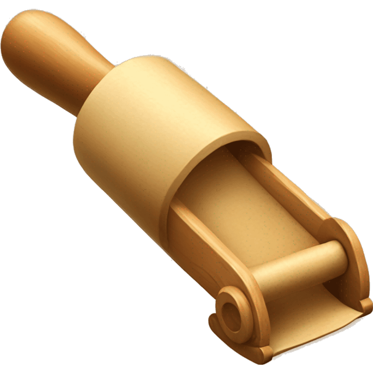 wooden dough roller emoji