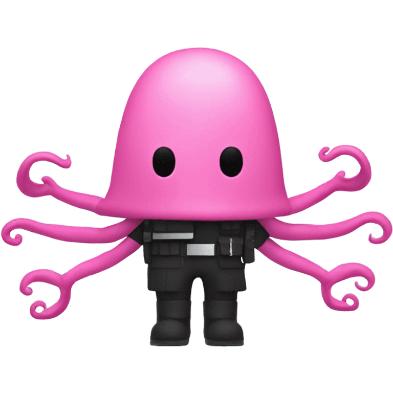 Squid Game Pink Soldier Making Circle shape with arms emoji