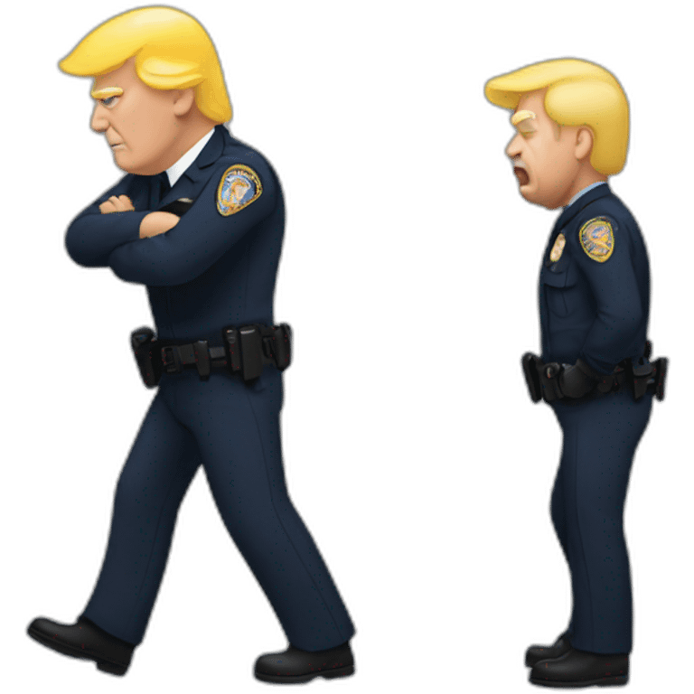 trump-getting-arrested emoji