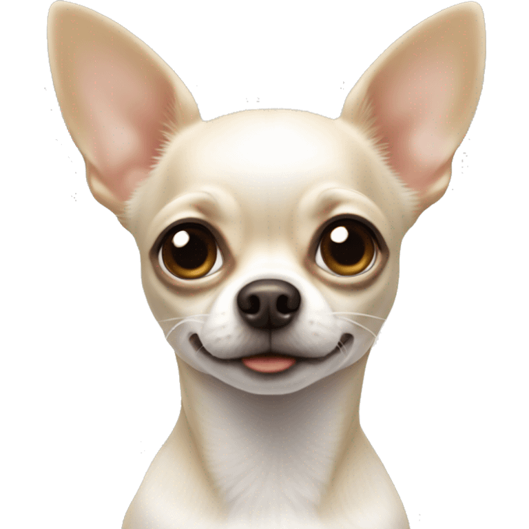 White female chihuahua  emoji